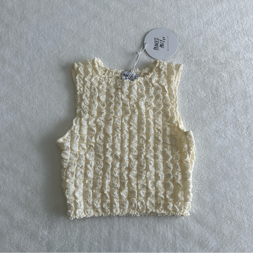 Princess Polly Kendrick Top Cream Size 2